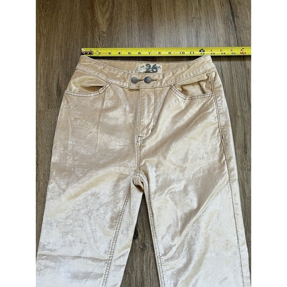 We The Free Women’s Sweet Jane Champagne Velvet Skinny Stretch Pants Size 26 - Picture 5 of 8